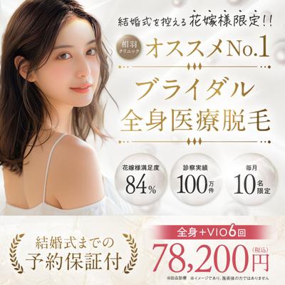 医療脱毛クリニックの広告バナーのサンプルを作成しました