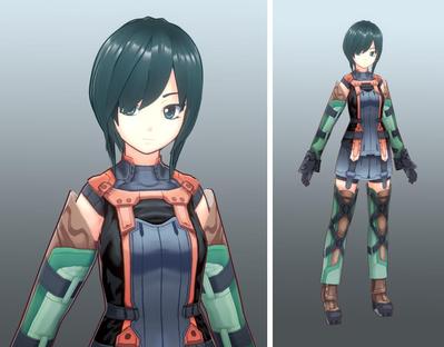 3Dモデリング（女性キャラクター、ファンタジー系）　VRoidで制作しました