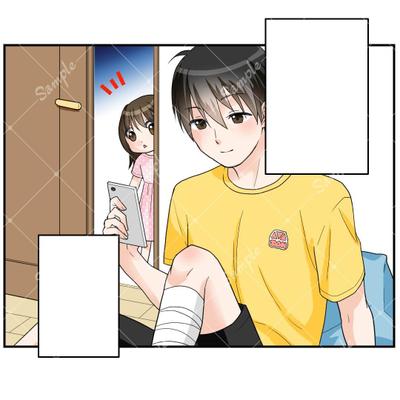 Instagram用正方形サイズのマンガを制作いたしました
