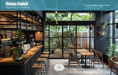 カフェ店舗様向けのデモサイトを作成いたしました