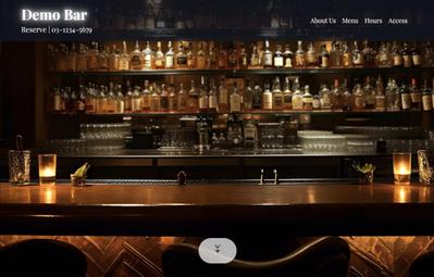 バー店舗様向けのデモサイトを作成いたしました