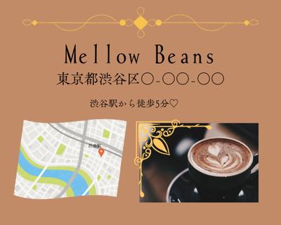 カフェ『Mellow Beans』メニュー＆フライヤーデザインしました