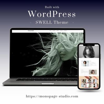 美容室のデモサイトを作成しました
