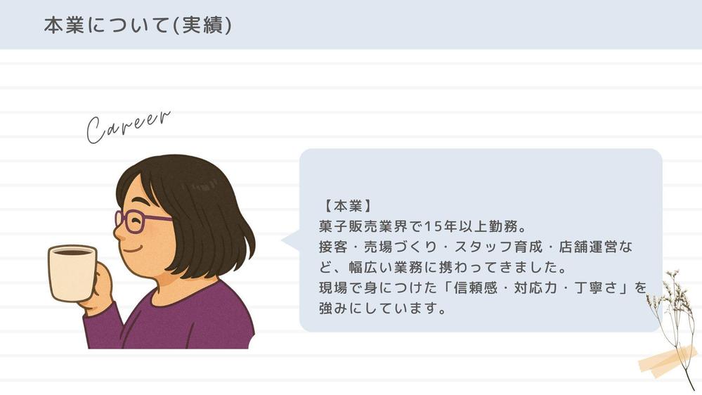 自己紹介文作成しました