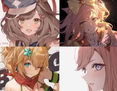 ファンアート(背景なし)を描きました