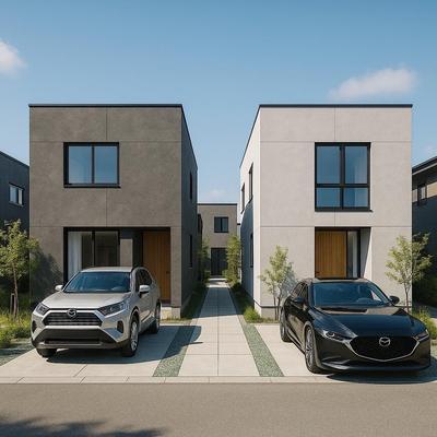 建築の価値を引き上げるCGパースを作成しました