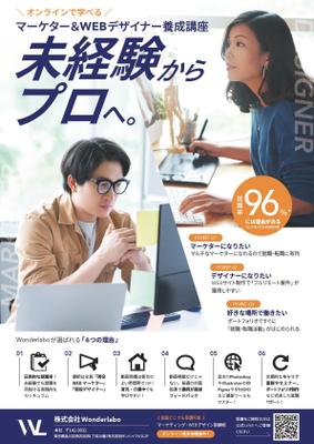 バナーおよびフライヤー（スクール課題）を制作しました