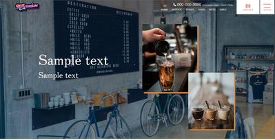 カフェのweb制作を行いました
