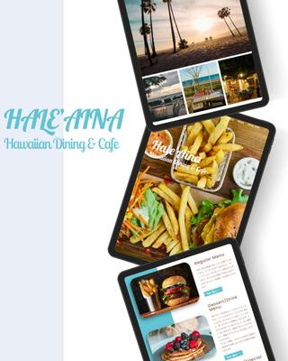 Hawaiian Dining & Cafe向けの店舗サイトを制作しました