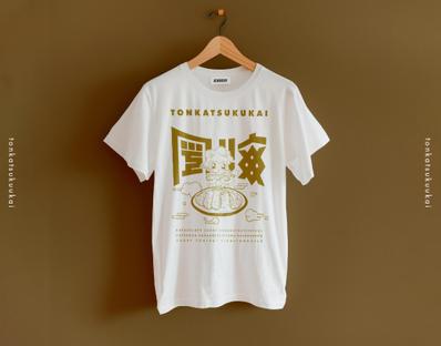 とんかつ屋さんのTシャツをデザインしました