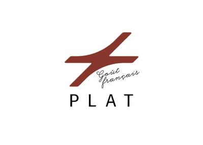 フランス料理-PLAT Goût françaisのロゴデザインをしました