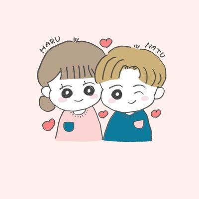 細ペンで可愛い似顔絵イラスト描きました