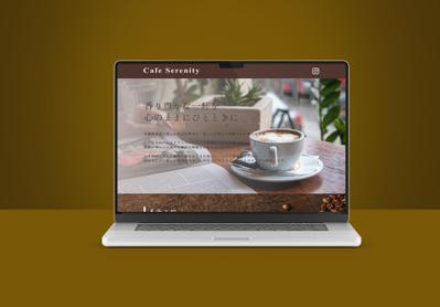 cafeのLP、PC版のみ制作しました