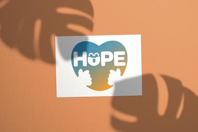 【ロゴ】WEBデザイナー　自身の屋号である「HOPE」のロゴを制作しました