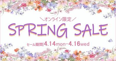 SPRING SALE　バナー制作しました