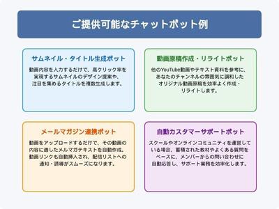 チャットボットを作成しました