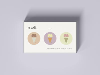 架空ジェラートブランド「melt.」を企画・設計しました