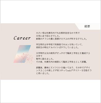 ポートフォリオをcanvaで作成しました