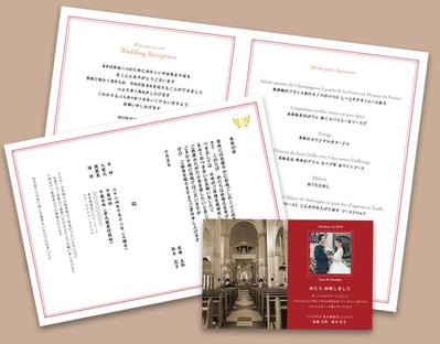 結婚式の印刷物デザインをしました