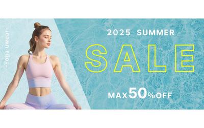 ヨガウェア　夏SALE　ECサイト内バナーを制作しました