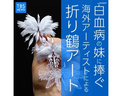 TBS NEWS / Facebookで配信する【海外・折り紙アーティスト】を制作しました