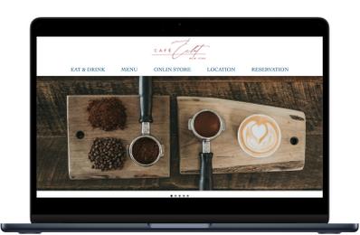 カフェ「 Café Éclat 」のWebサイトを作成しました