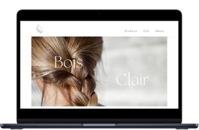 ヘアケア商品「 Bois Clair 」のWebサイトを作成しました