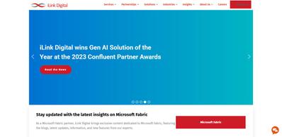 テクノロジー企業向けランディングページ「iLink Digital」開発ました