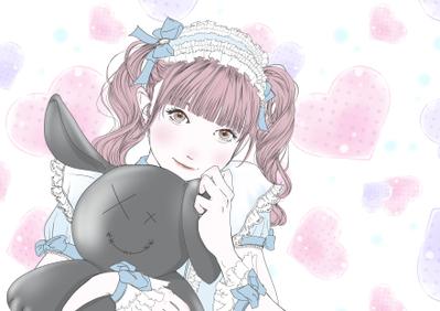いぎなり東北産律月さんの似顔絵を描きました