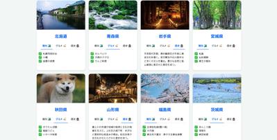 HTMLとCSSとJavaScriptを用いて、日本の魅力に関するコードを作成しました