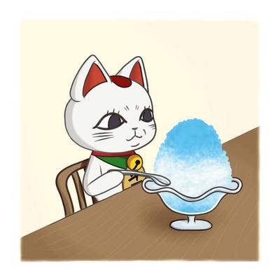 [GIFアニメ]かき氷を食べるターボババアのGIFを作成しました