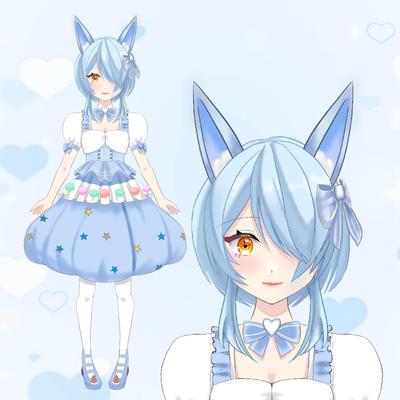 VtuberのLive2d、3Dモデリングを作成しました