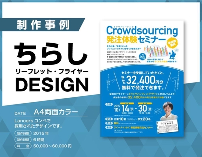 チイキット様_A4両面カラーちらし_ランサーズのデザインコンペで採用されました