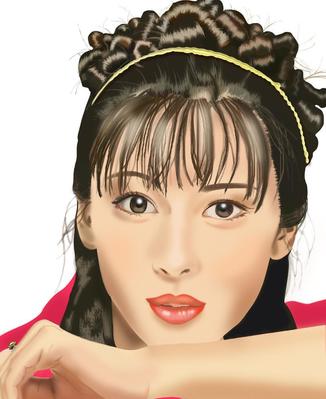 中山美穂さんを描きました