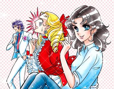 昭和の少女漫画風イラストを制作いたしました
