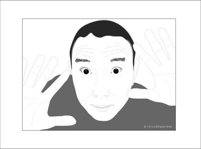 知り合いの似顔絵を描いてみました