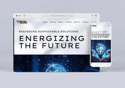 太陽光発電など再生エネルギー関連企業「TES合同会社」様のウェブサイトを制作いたしました