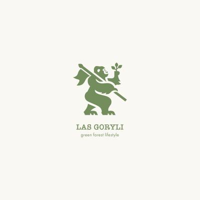 アウトドアブランド、「LAS GORYLI」のロゴデザインを作成しました