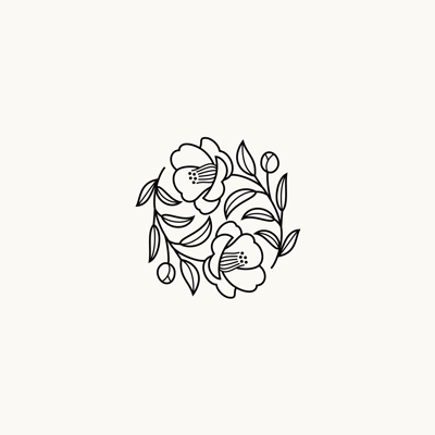 ロゴデザインのための植物のイラストを作成しました