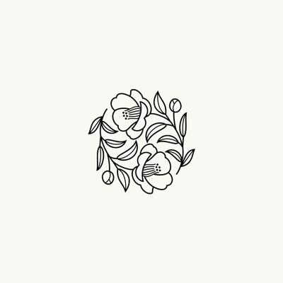 ロゴデザインのための植物のイラストを作成しました