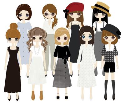 女の子イラストを制作いたしました