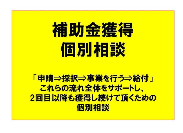 補助金獲得サポートをし、獲得以降も対応し、次回も獲得していただきます