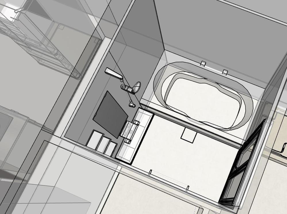 sketchupにて、内観パースまたは3Dデータの作成をいたします