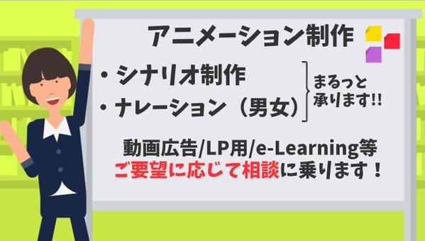 アニメーション動画（企業PR・HP用・営業用・YouTube用など）制作いたします