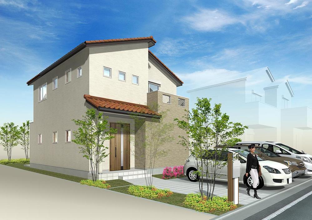 建築パース02｜戸建住宅の外観パースを制作します|建築