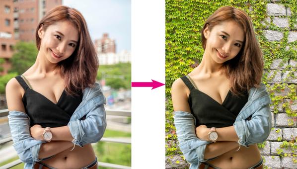 プロデザイナーがPhotoshopで写真の切り抜き加工を行います