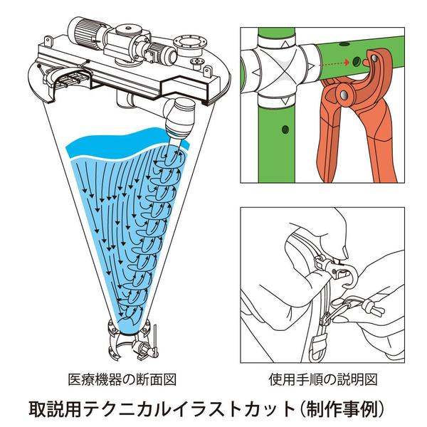 取説用テク二カルイラスト描きます