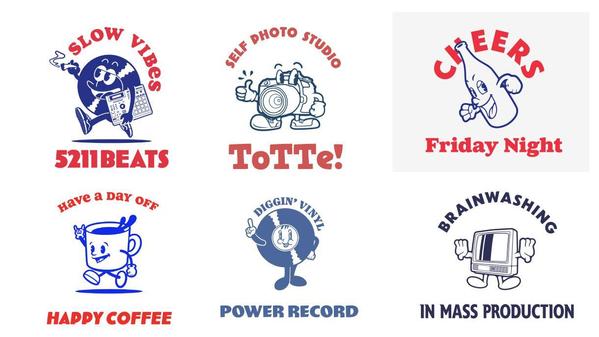 カッコイイキャラクターロゴ 、イラストロゴ 制作します