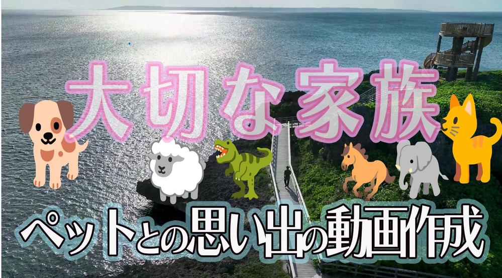 大切なペットとのを映像で残しませんか？企画から撮影・編集まで
全て出来ます