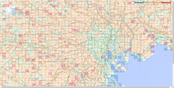全国の人流データ（国土交通省）をブラウザで確認できるマップで可視化します